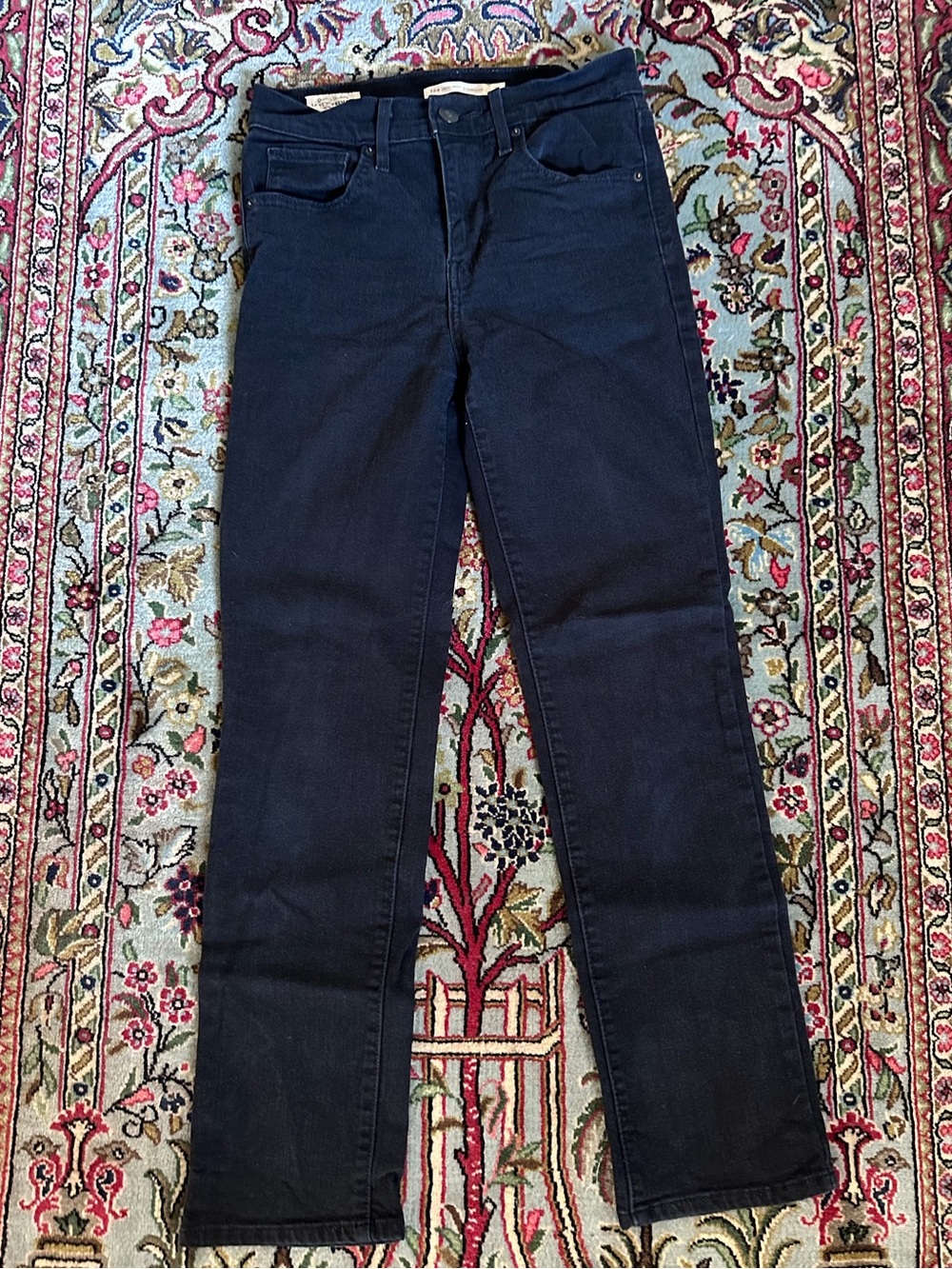 Women’s Levi Dark Blue Straight-Leg Jeans